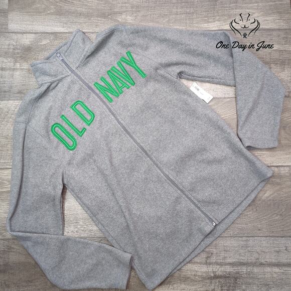 Old Navy Full Zip Fleece Sweatshirt Size M - Picture 1 of 5